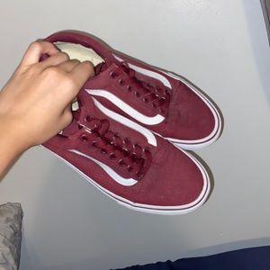 Maroon vans
